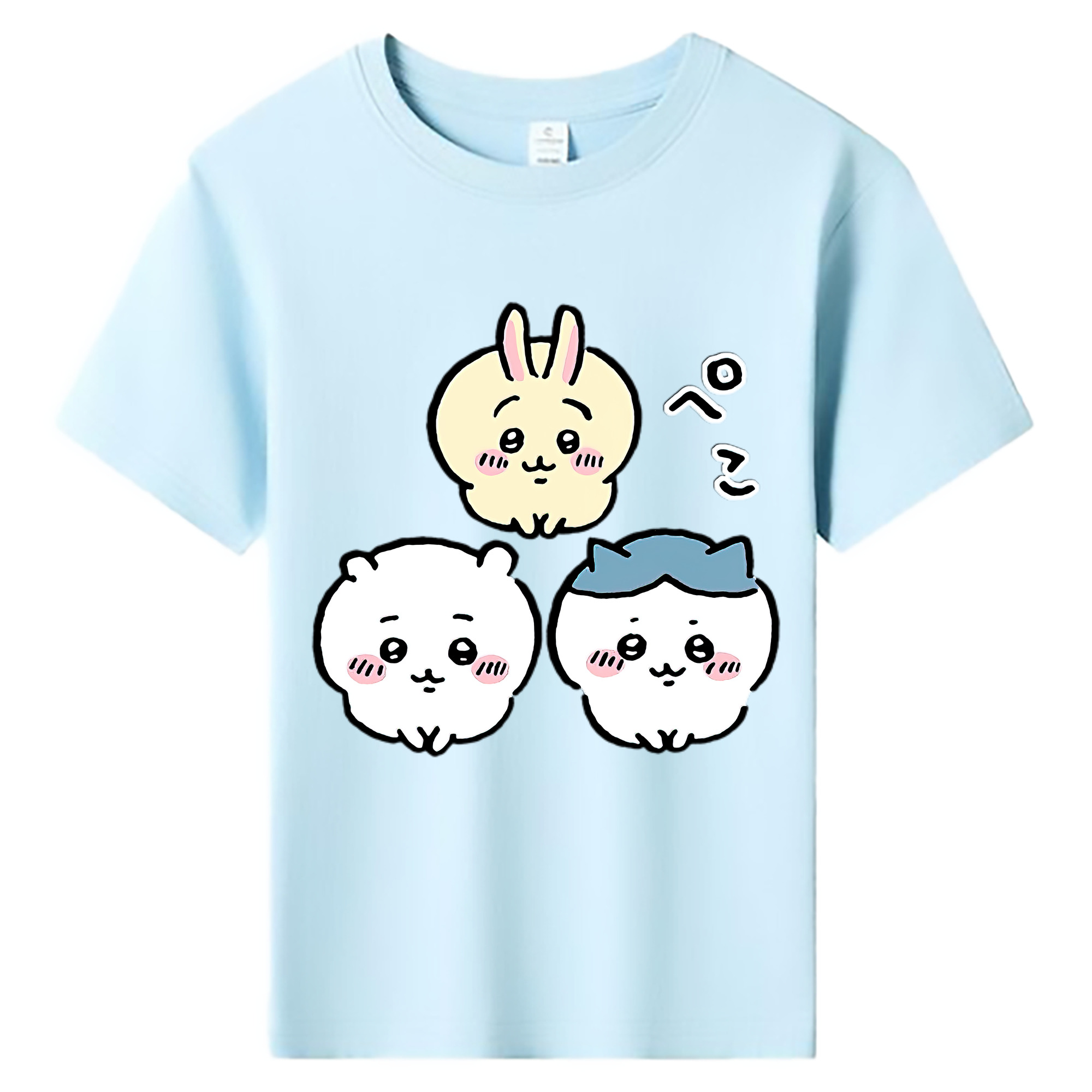 （画像用） ちいかわ うさぎ Chii-kawa usagi 綿100％キッズTシャツ（フロントプリント）